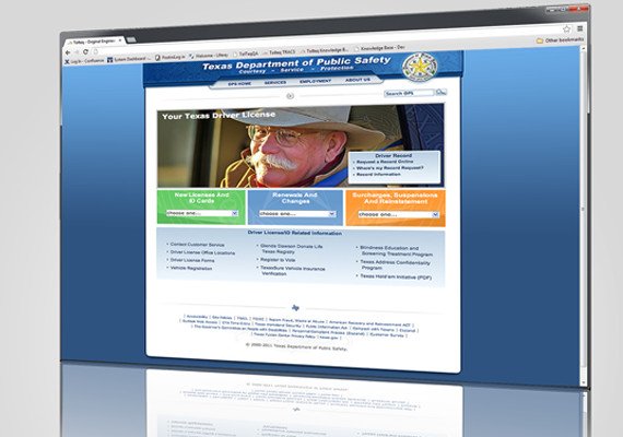 An older example, part of the DPS web design and development, done with XHTML, CSS, and JavaScript. I created the graphics and developed the HTML and CSS templates to combine all of DPS's division in one site