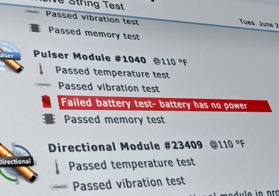 A touch-screen application interface for Tolteq. This tool was for one touch testing and reporting, here is the report screen. Tolteq has since been sold to a large competitor.