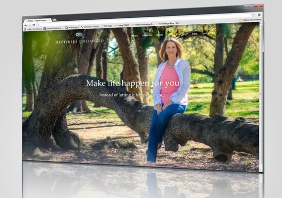 Website for a Life coach in support of upcoming book and coaching services.