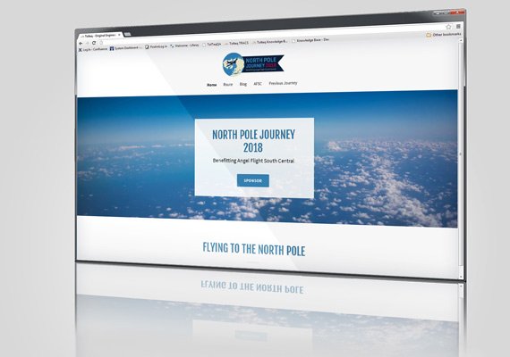 Designed and built a site to attract sponsors and subscriptions for a solo flight to the North Pole.- Northpolejourney.com