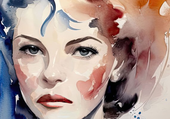 Watercolor Portrait for Mother's Day.